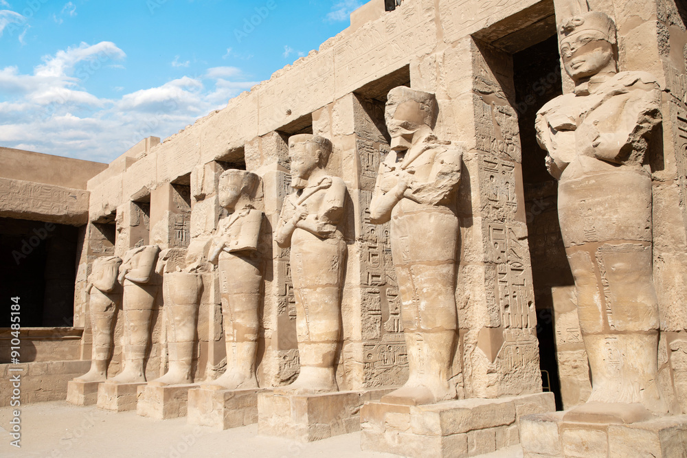 Beautiful view of ancient Karnak Temple in Luxor, Egypt
