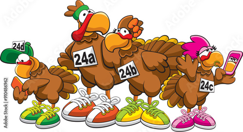 turkey trot family.eps
