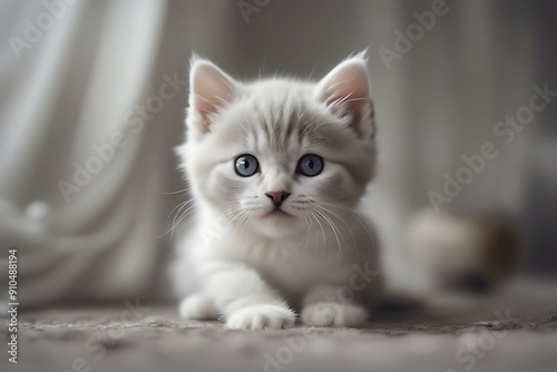 small color camera toy kitten close feather gray british white wand playing chews cat looking up play playful grey chew tabby portrait charming game closeup cute little beautiful young baby pet