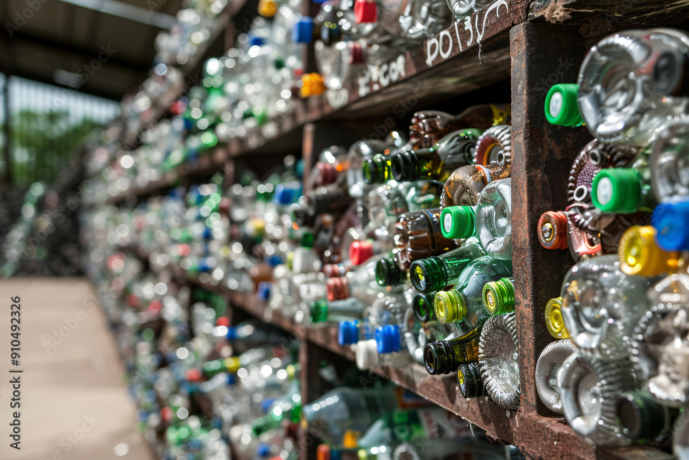Dented plastic bottles. Garbage. Recycling concept Dented plastic bottles. Garbage. Recycling concept
