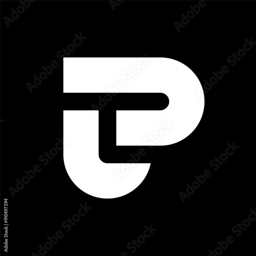 Letter PL or LP creative monogram logo