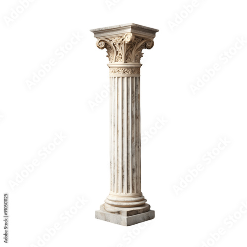 Antique Column isolated on transparent background