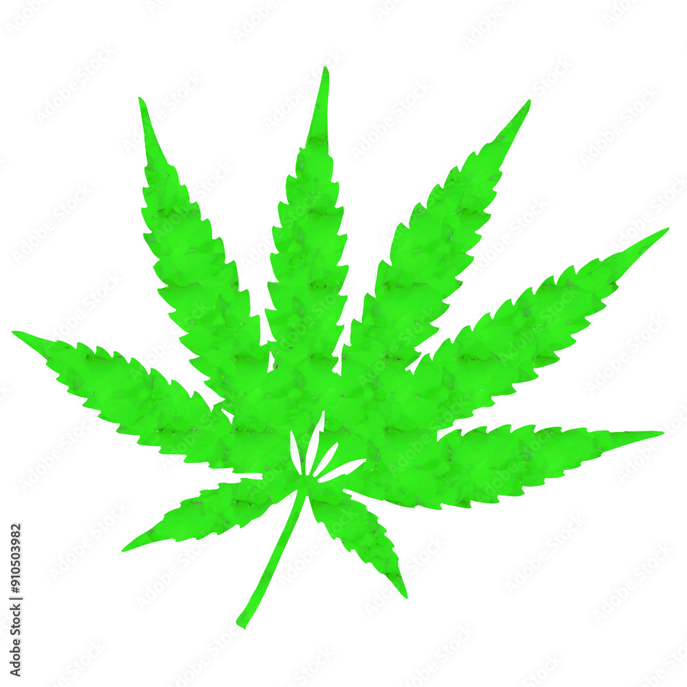 marijuana leaf on white background marijuana leaf on white background