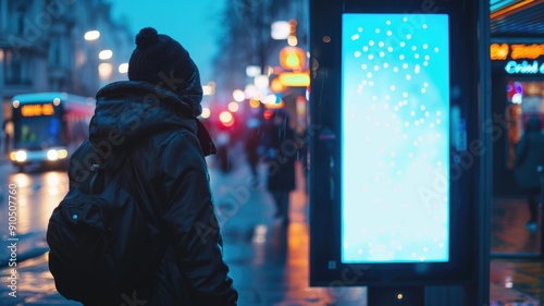 A poster campaign in a city, promoting awareness about mental health conditions and encouraging open discussions