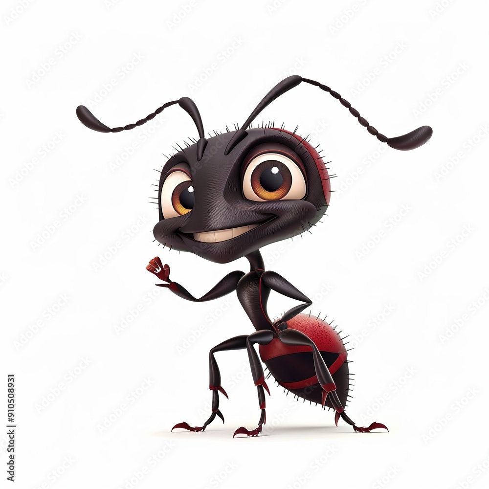 Obraz premium Ant Spirit animal cartoon isolated whitebackground 16:9