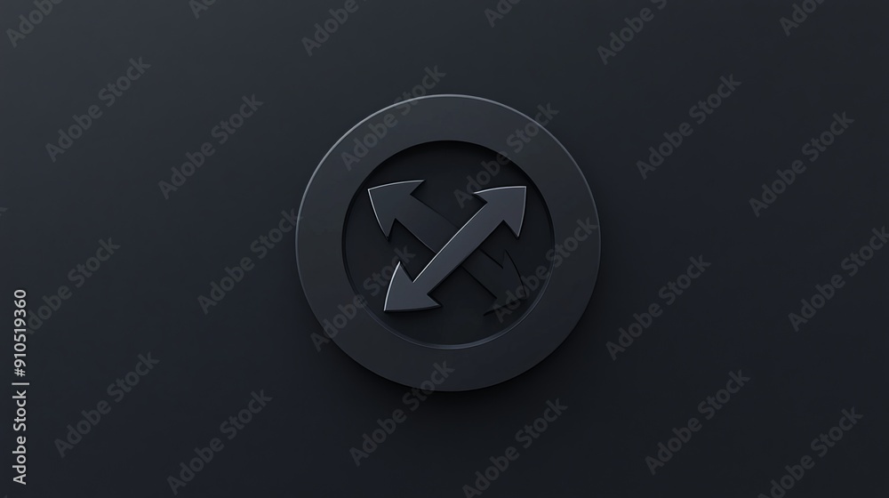 Sync icon for apps, ads, or websites. It's a black circle with arrows that turn, which means it's working. Sync icon for apps, ads, or websites. It's a black circle with arrows that turn, which means it's working.