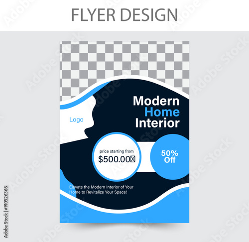Flyer design Creative Flyer Layout Modern home flyer design
