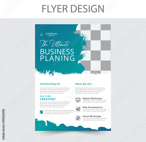 Poster flyer pamphlet brochure cover design layout