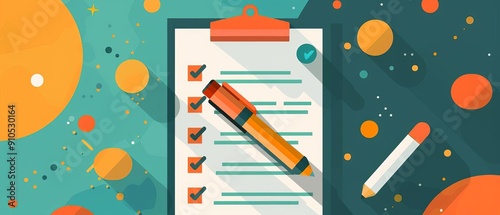 Deliverables tracking sheet, progress update, flat design illustration