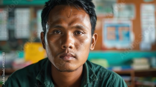 Close-up portrait of a youn...