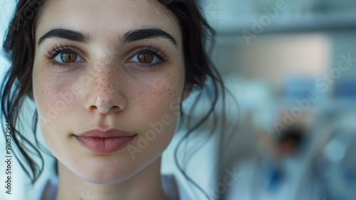 Close-up portrait of a youn...