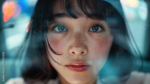 Close-up portrait of a youn...