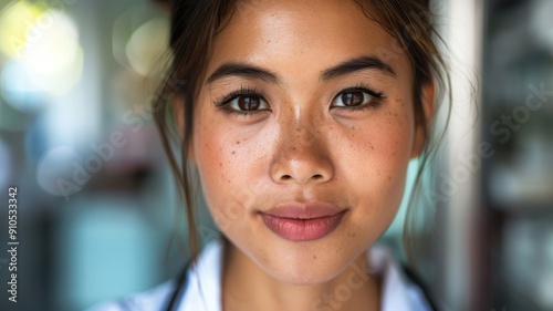 Close-up portrait of a youn...