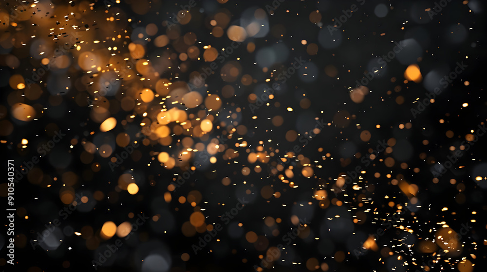 Abstract Background with Gold Sparks Abstract Background with Gold Sparks