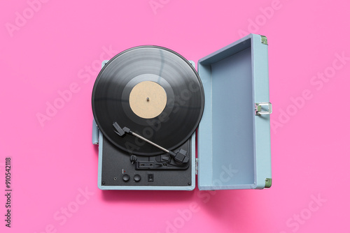 Record player with vinyl di...