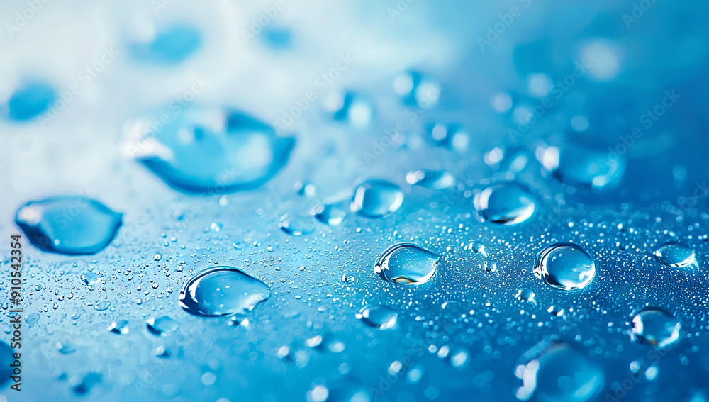 water drops on blue background, macro photography, close-up, water... water drops on blue background, macro photography, close-up, water...