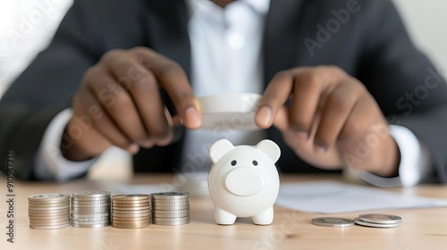 Obraz na płótnie Bank Transaction explain benefit different type save account financial