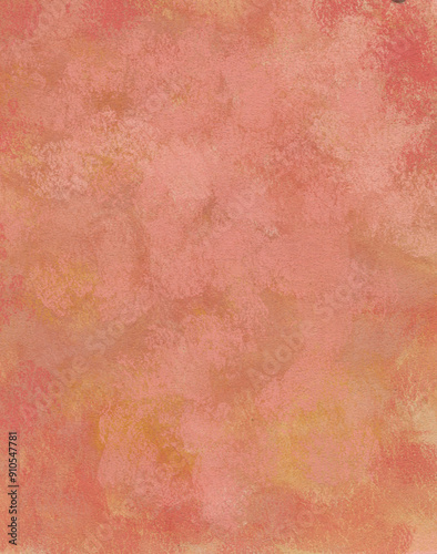Soft Red Orange Yellow Texture Abstract Brush Stroke Pastel Gouache Background