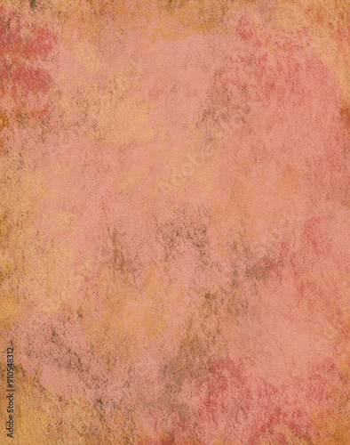 Soft Red Orange Brown Texture Abstract Brush Stroke Pastel Gouache Background