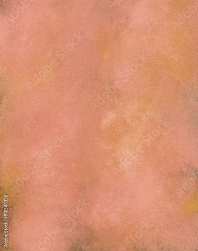 Soft Red Orange Texture Abstract Brush Stroke Pastel Gouache Background