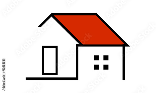 Home building illustration design vector