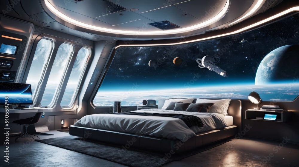 Bedroom With a View of the Earth Bedroom With a View of the Earth