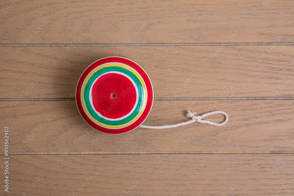 Mexican handmade colored wooden yoyo
