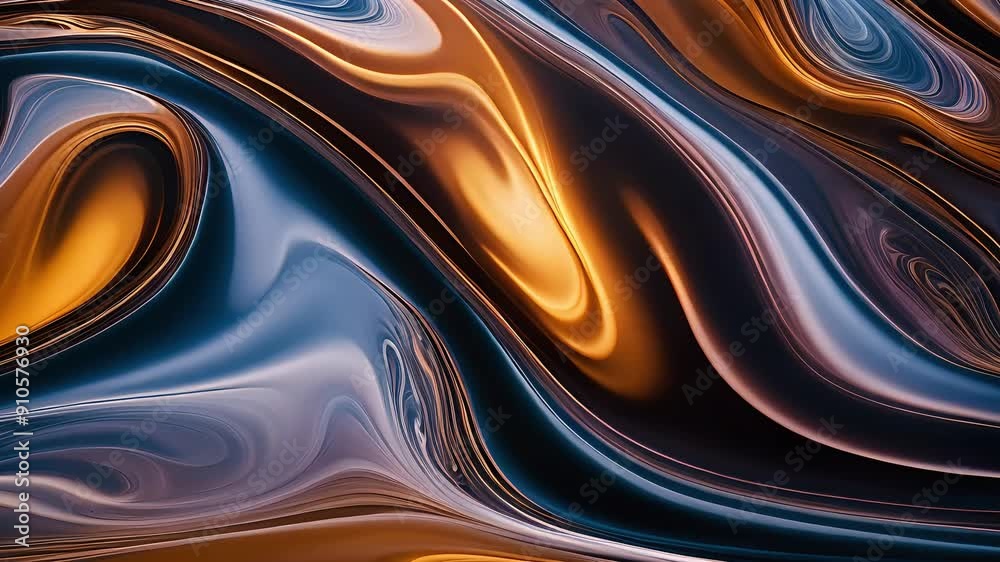 Swirling hues and fluid patterns in a dynamic abstract artwork
