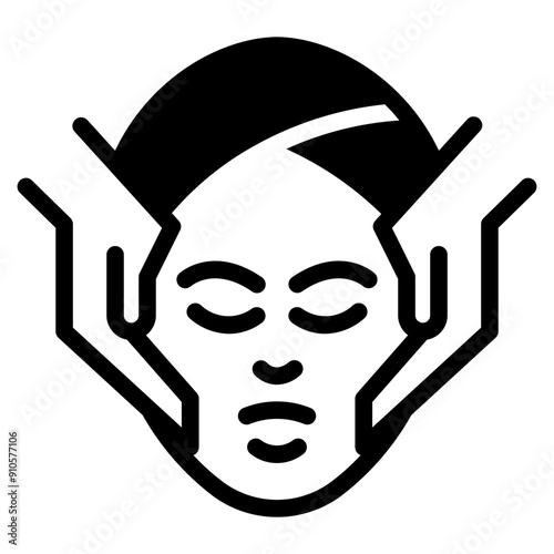 Skin care, aesthetics treatment icon