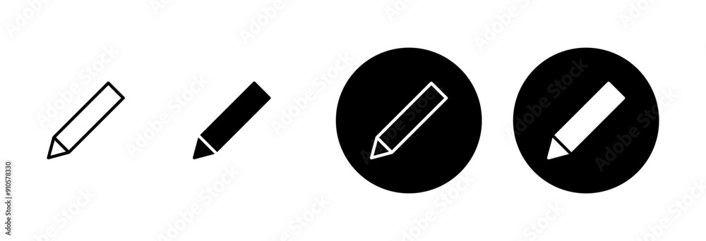 Pencil icon vector isolated on white background. Pencil vector icon Pencil icon vector isolated on white background. Pencil vector icon