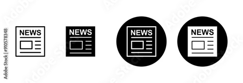 Newspaper icon vector isolated on white background. news paper icon vector