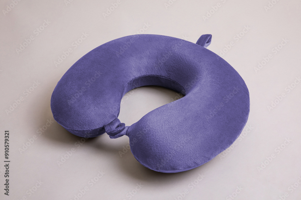 fluffy fabric travel neck pillow