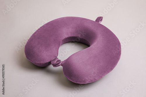 fluffy fabric travel neck pillow