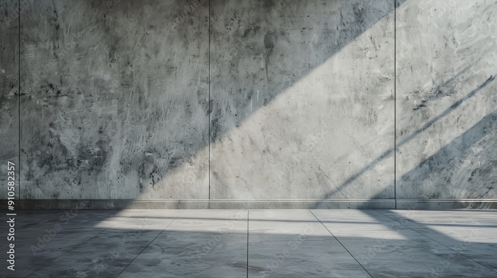 Minimalist Empty Interior with Concrete Wall and Floor, Ideal for Modern Design and Industrial Aesthetic Presentations Minimalist Empty Interior with Concrete Wall and Floor, Ideal for Modern Design and Industrial Aesthetic Presentations