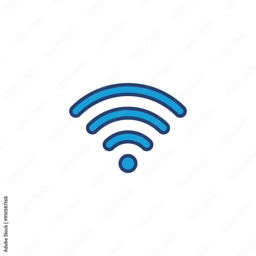 Wifi icon vector. signal vector icon. Wireless icon vector Wifi icon vector. signal vector icon. Wireless icon vector