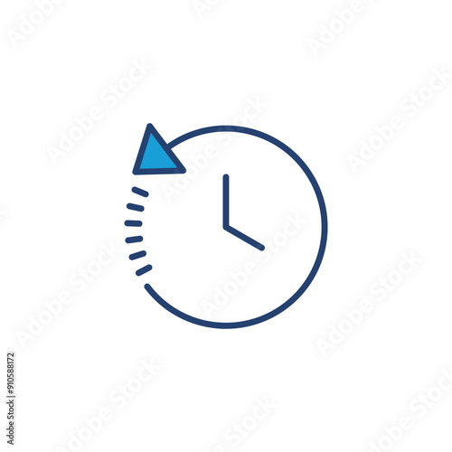 History icon vector. recent event history