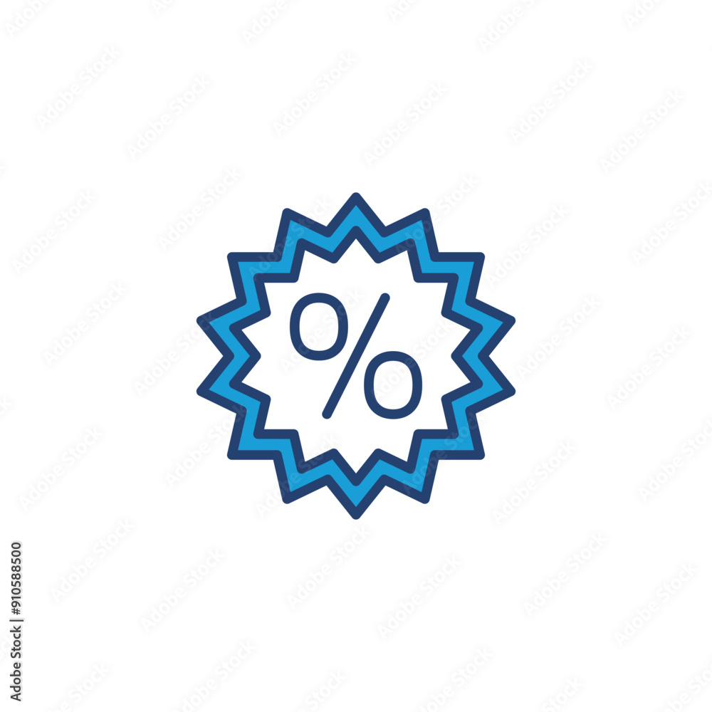 Obraz premium Discount icon vector. Discount tag icon.