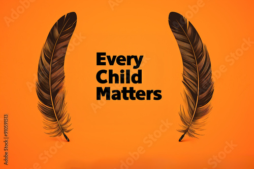 Every Child Matters. National Day of Truth and Reconciliation. Orange T-shirt Day. photo