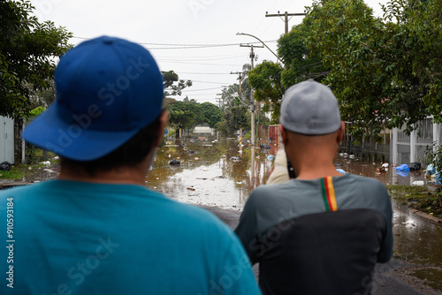 Historic flood in southern Brazil. Porto Alegre, Rio Grande do Sul, May 2024.