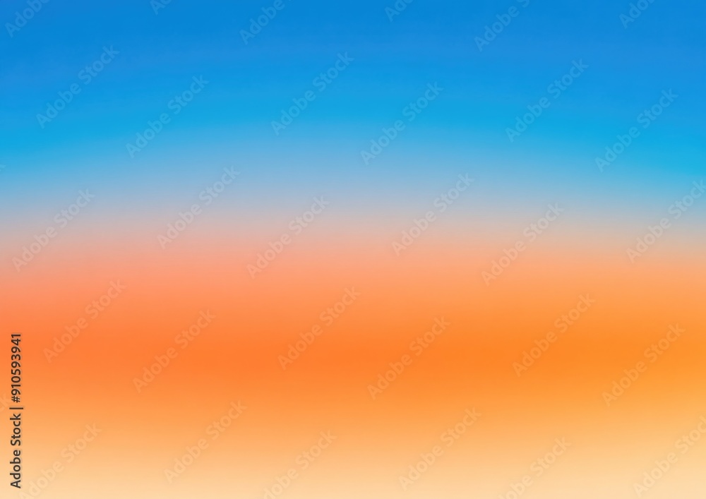 Naklejka premium Soft gradient blue orange colors transitions white background
