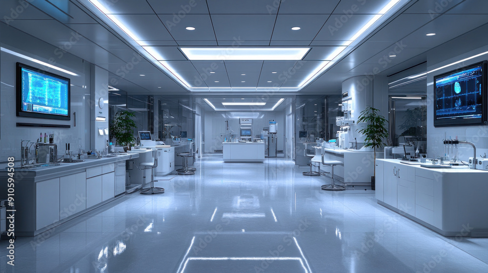 State-of-the-art laboratory filled with modern medical instruments.