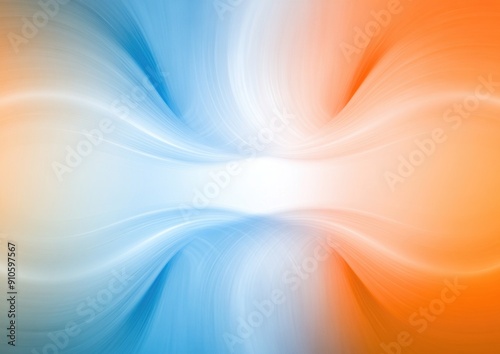 Soft gradient blue orange colors transitions white background