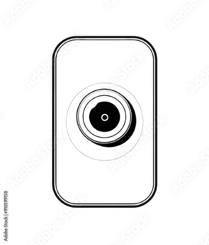 Phone Mockup Isolated on Transparent Background. Technology and Design Concepts.

