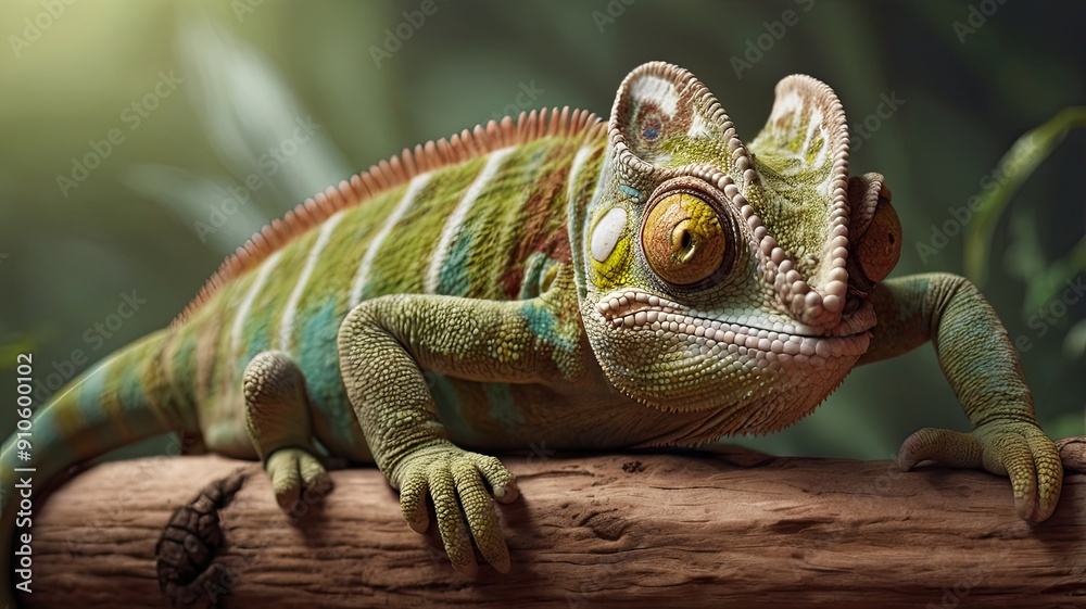 Fototapeta premium iguana on a tree