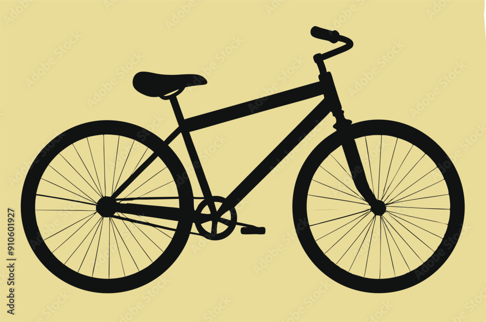 bicycle silhouette vector illustration 