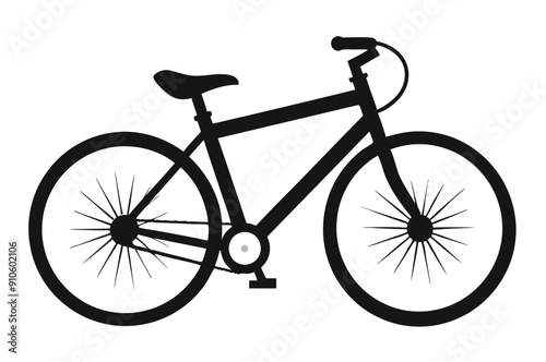 bicycle silhouette vector illustration 