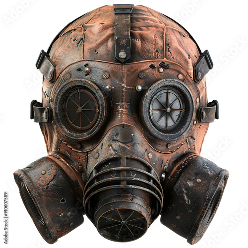 Rusty and Worn Industrial Gas Mask