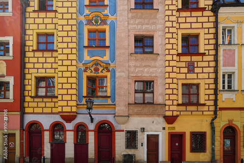 Tenement houses on Malarska Street in Wrocław.