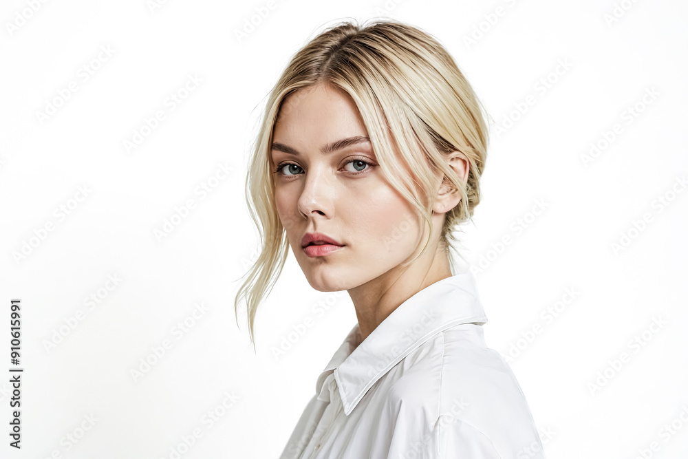 Portrait of a beautiful young woman with blonde hair Portrait of a beautiful young woman with blonde hair