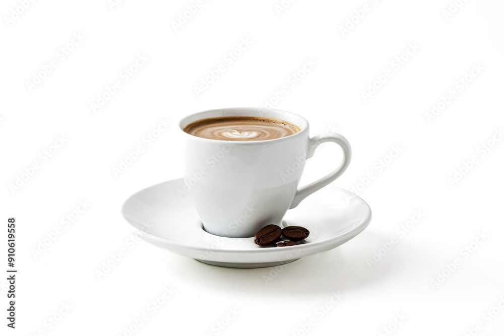 Cup of coffee with heart design on top Cup of coffee with heart design on top